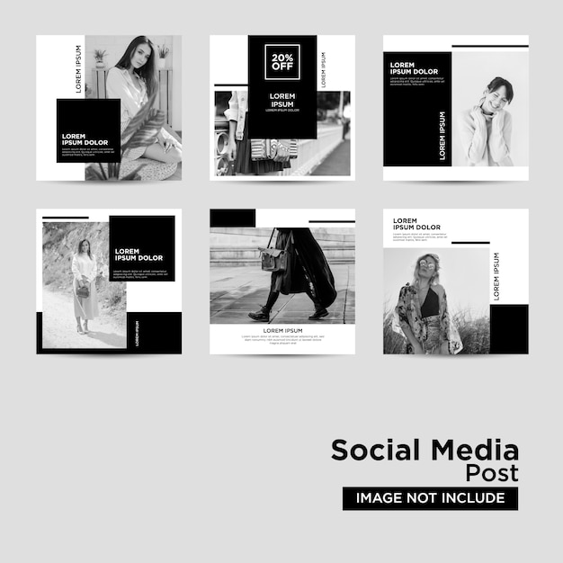 Raccolta di modelli di post sui social media
