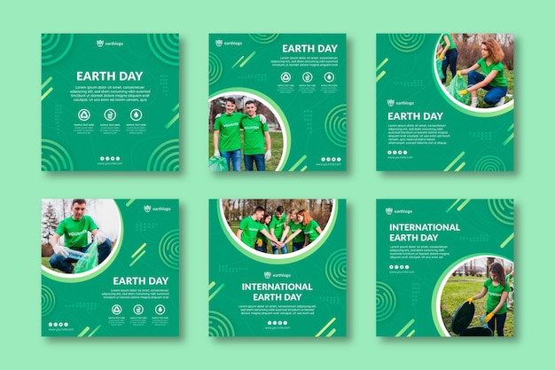 Raccolta di post di Instagram per la celebrazione della Giornata della Madre Terra