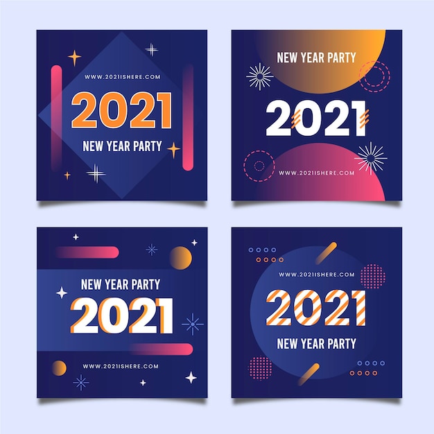 Raccolta di post instagram festa di capodanno 2021