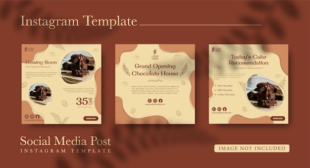 Raccolta di post instagram per torta al cioccolato