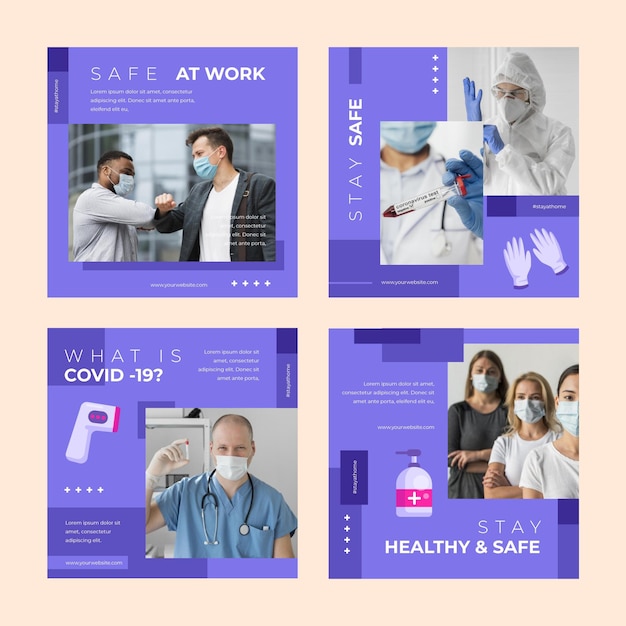 Raccolta di post su instagram di coronavirus