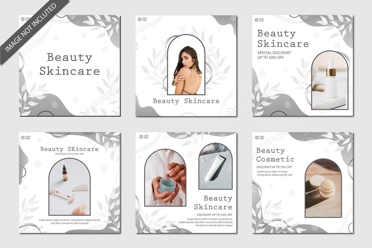 Raccolta di post su Instagram di EPS per prodotti per la cura della pelle e cosmetici