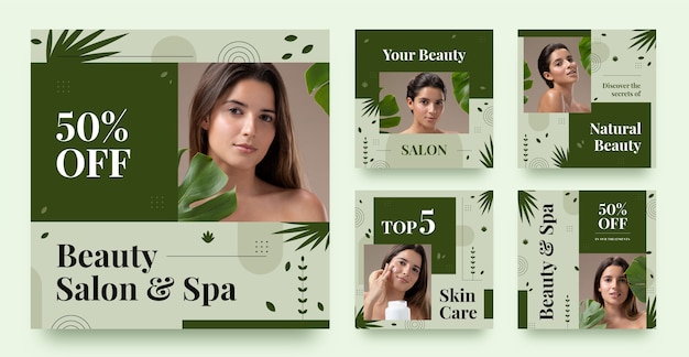 Raccolta di post su Instagram per bellezza e cosmetici