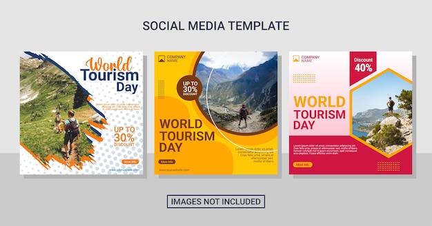 Raccolta di post sui social media in viaggio