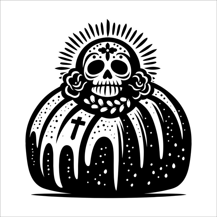 Vettore raccolta di teschi di dia de muertos per la celebrazione del giorno dei morti in messico