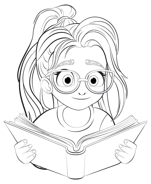 Ragazza appassionata di lettura
