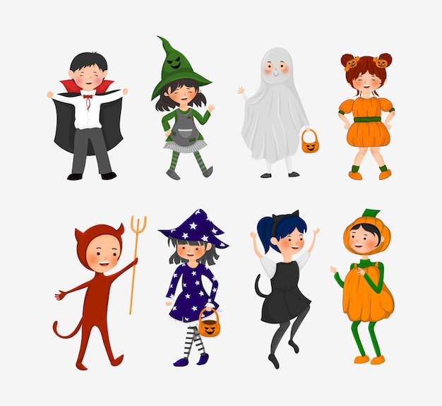 Ragazzo carino in costume di Halloween
