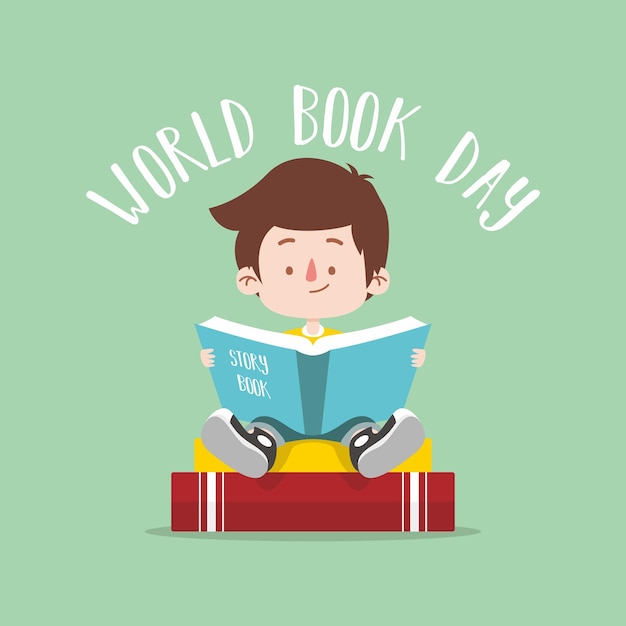 Ragazzo che legge un libro di storia