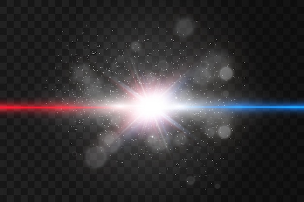 Raggio laser trasparente