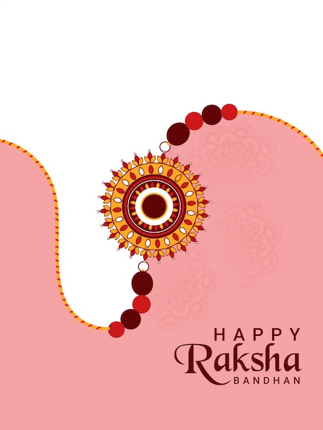 Rakhi creativo per lo sfondo felice della celebrazione di raksha bandhan