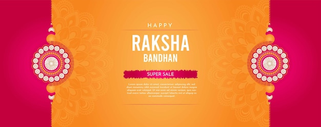 Raksha bandhan festival bellissimo banner design 2