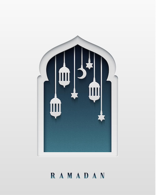 Ramadan Kareem Priorità bassa di festa islamica e araba. illustrazione vettoriale