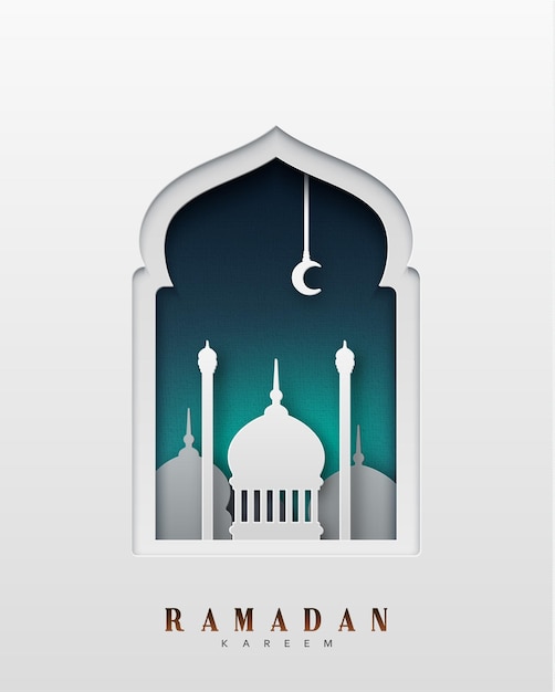 Ramadan Kareem Priorità bassa di festa islamica e araba. illustrazione vettoriale