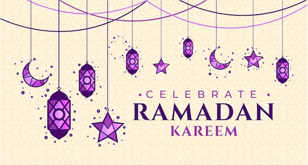 Ramadan Kareem sfondo ramadan vendita banner lanterna biglietto di auguri