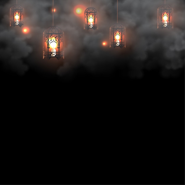 Ramadan Lantern Background