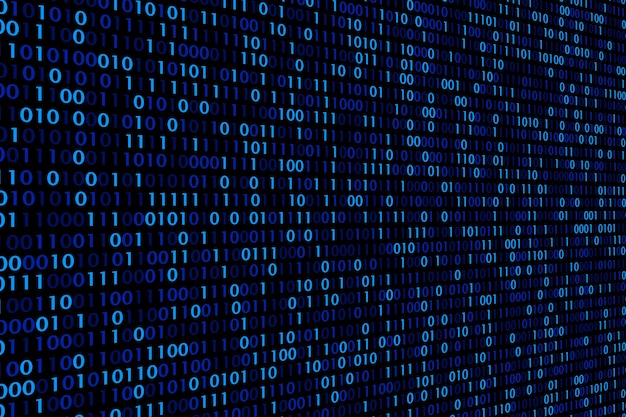 Rappresentazione astratta di dati digitali in codice binario