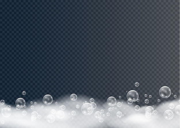 Rasatura di schiuma e bolle, schiuma con schiuma.