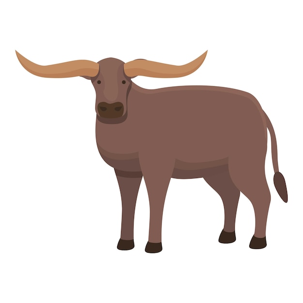 Razza mucca icona cartone animato vettoreLatteria Manzo animale