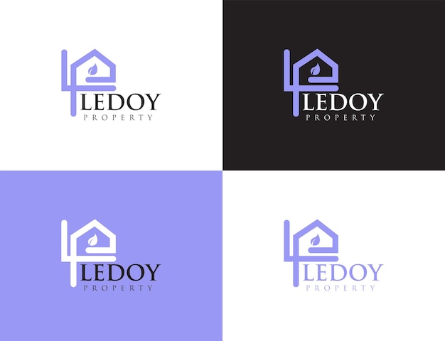 Real Estate Logo ll Un logo in bianco e nero per una casa per un'azienda