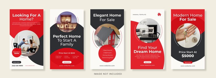 Real Estate Social Media Story Layouts Realtor Post sui social media
