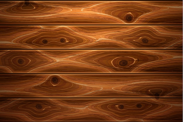 Realistico in legno trama vettoriale in legno