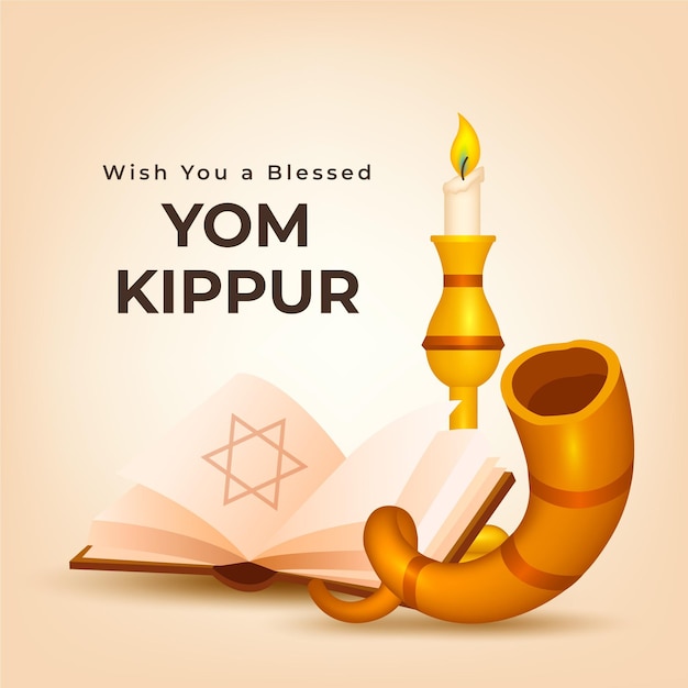 Realistico yom kippur concetto