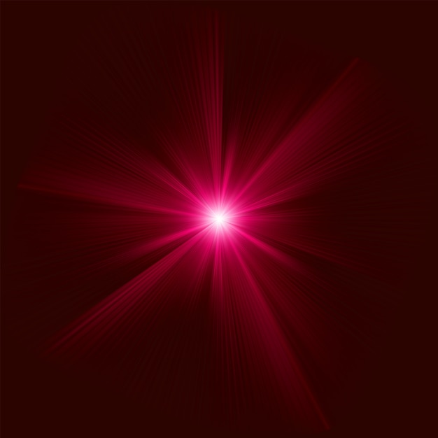 Red Abstract burst effetto luce fascio