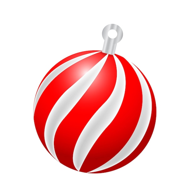 Red Christmas Ball 3D Render