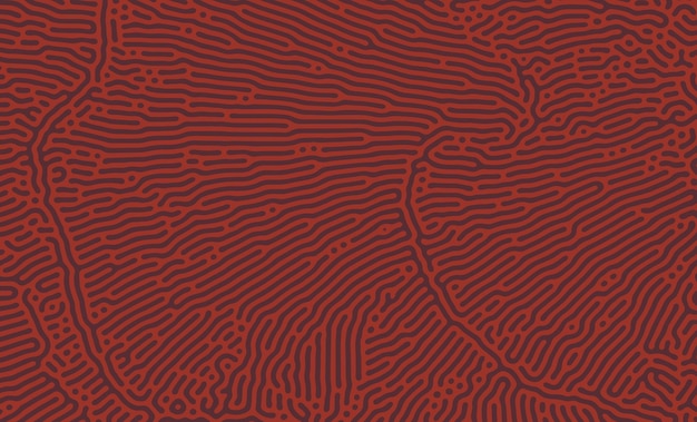 Red Elegant Organic Turing Seamless Pattern Abstract sfondo organico