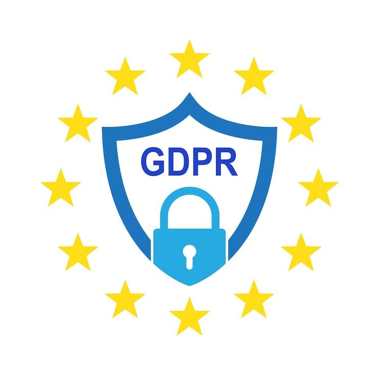 Vettore regolamento generale sulla protezione dei dati gdpr illustrazione vettoriale