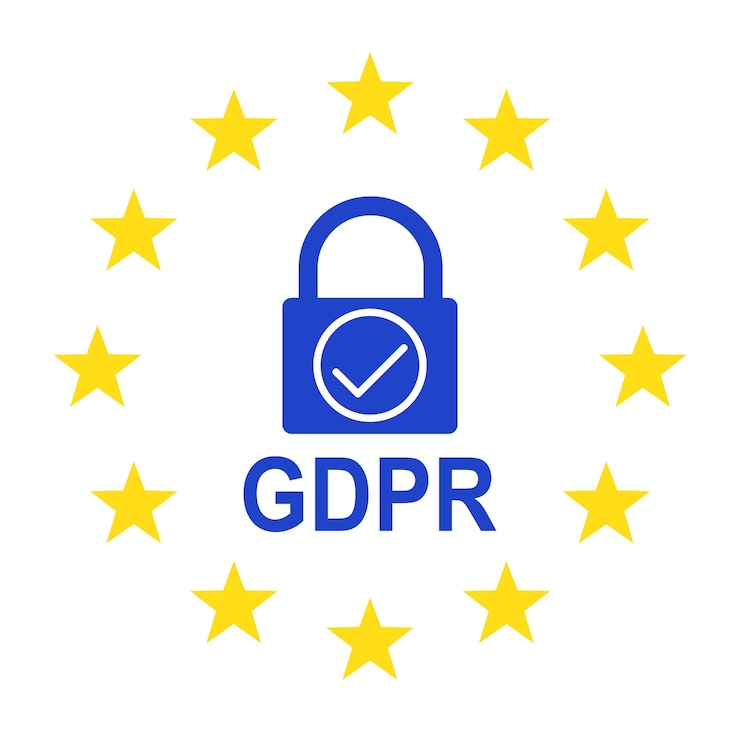Vettore regolamento generale sulla protezione dei dati gdpr illustrazione vettoriale