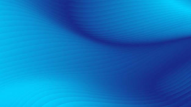 Rendering 3D di una linea astratta blu ondulata con texture di sfondo vettoriale