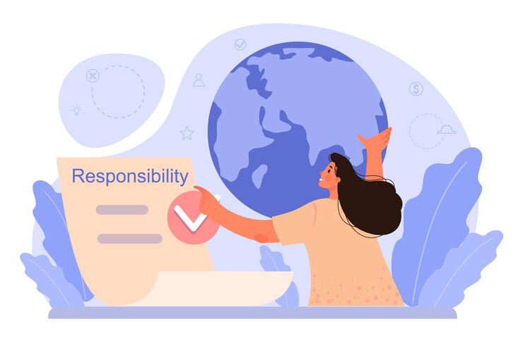 Vettore responsabilità sociale d'impresa le imprese csr si assumono la responsabilità