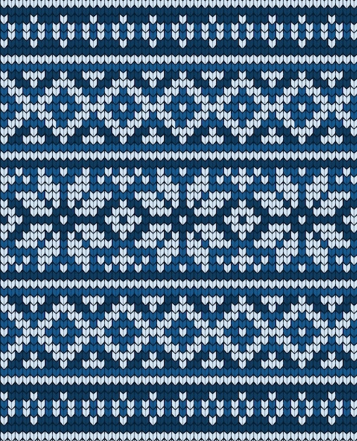 Reticolo geometrico a maglia di vettore. Maglione di lana a maglia Design.