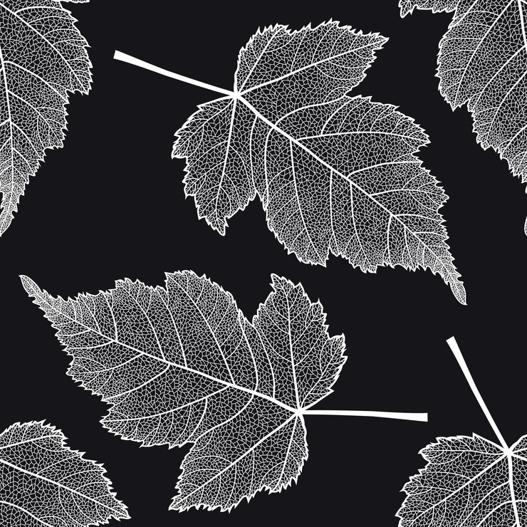 Reticolo senza giunte con foglie scheletrate.