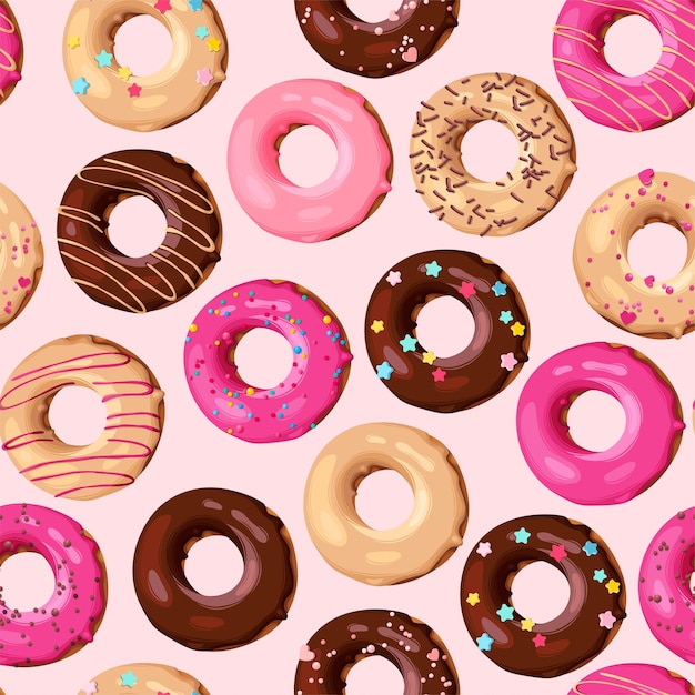 Reticolo senza giunte con le ciambelle dettagliate alte