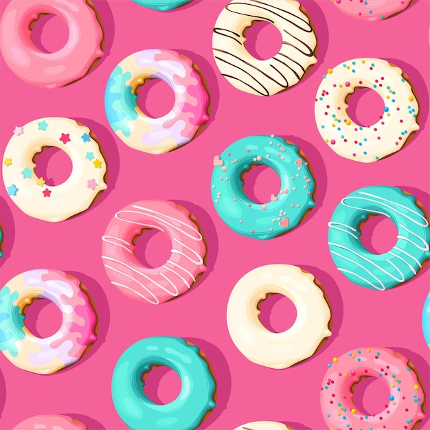 Reticolo senza giunte con le ciambelle dettagliate alte