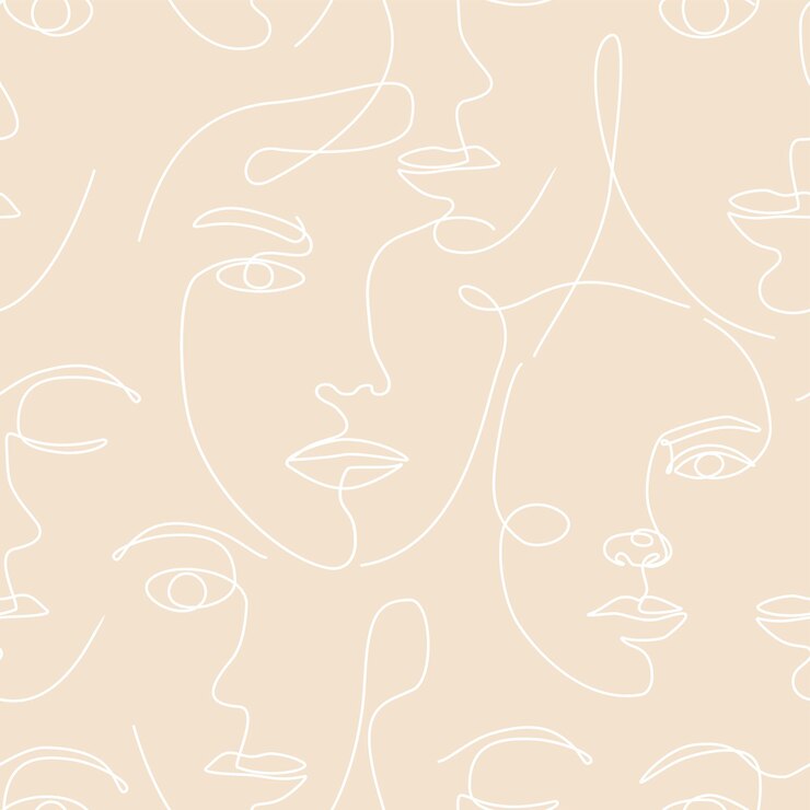 Reticolo senza giunte con le donne affronta la linea continua art