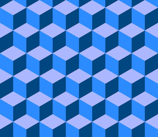 Reticolo senza giunte della griglia di geometria 3d blu