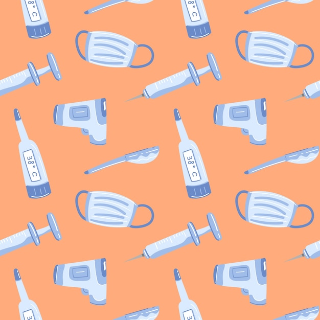 RETICOLO SENZA GIUNTE DI DOODLE MEDICO