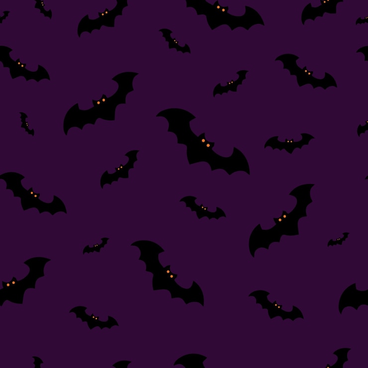 Vettore reticolo senza giunte di halloween con i pipistrelli