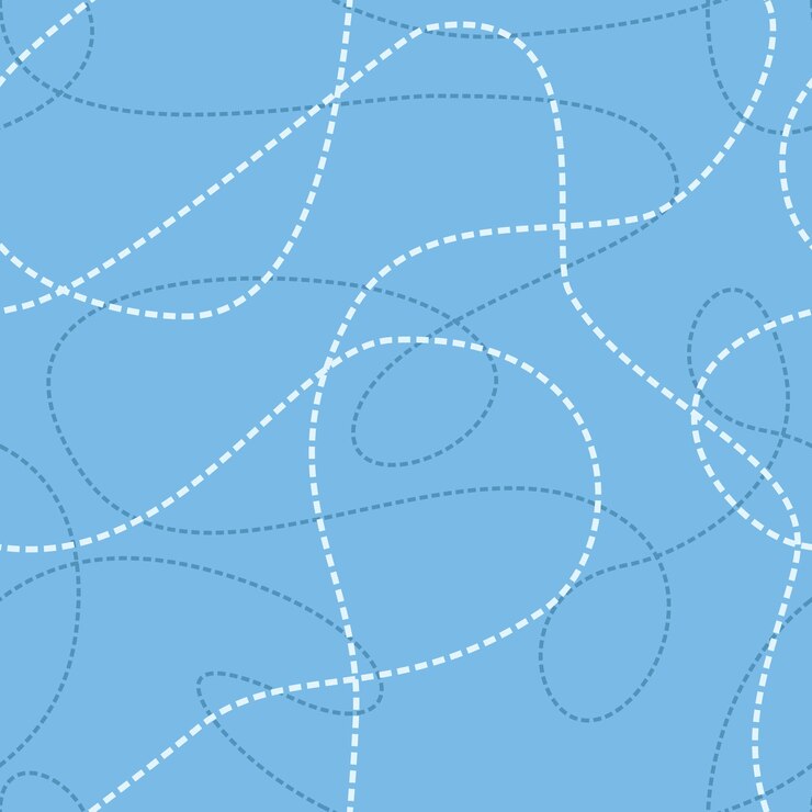 Vettore reticolo senza giunte di linee aggrovigliate ripetendo sfondo astratto con linee aggrovigliate tratteggiate