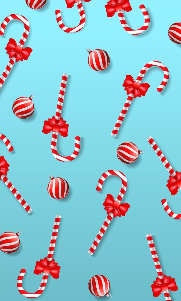 Vettore reticolo senza giunte di natale candy cane