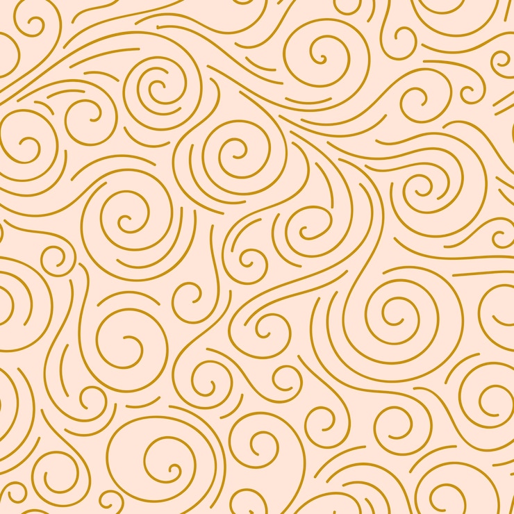 Vettore reticolo senza giunte ondulato linea sottile doodle disegnato a mano astratto. cielo lineare riccio o sfondo disordinato del mare