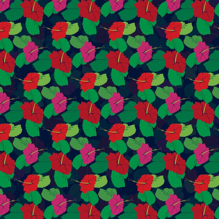 Reticolo variopinto del fiore dell'ibisco