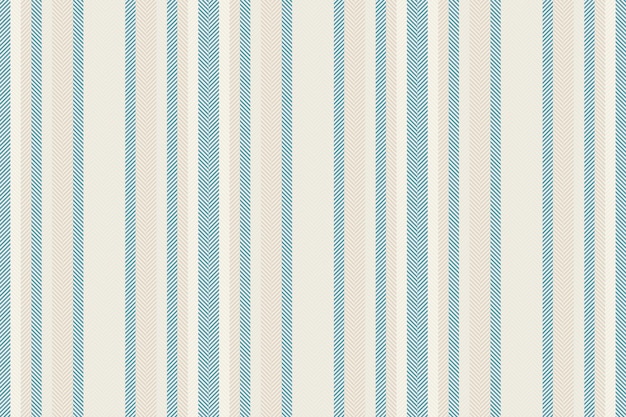 Retro a strisce a modello ripetitivo, sfondo a tessuto hobby, linee senza cuciture, vettori di tessuto verticale a fila in colori bianco e ciano