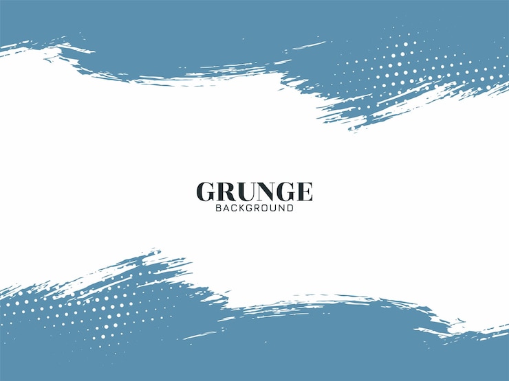 Vettore retro azzurro chiaro pennello tratto grunge consistenza sfondo decorativo
