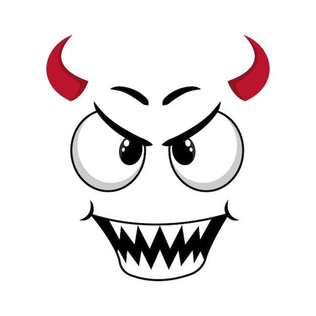 Retro Comic Face Emoticon