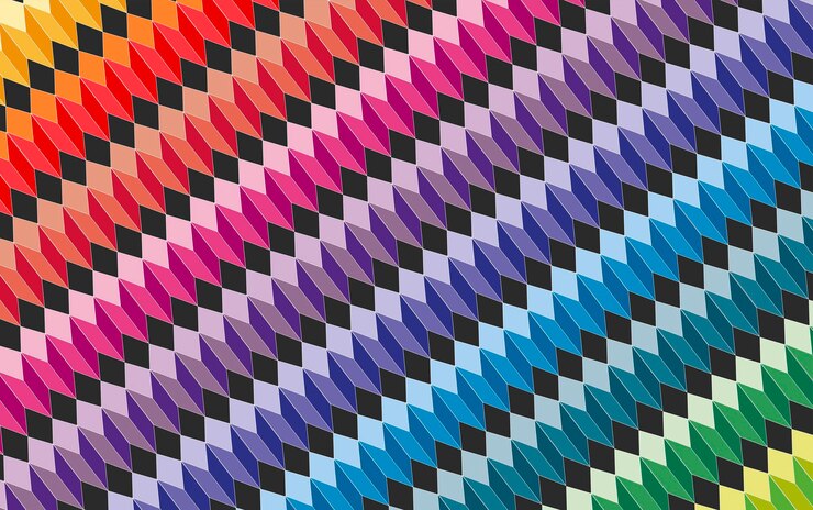 Vettore retro cubo astratto modello di sfondo colorato illustrazione di stock