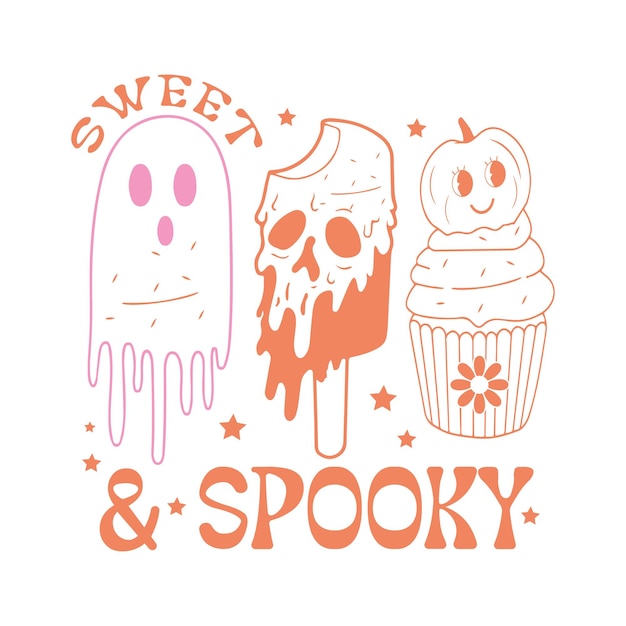 Retro Halloween Svg Design Bundle